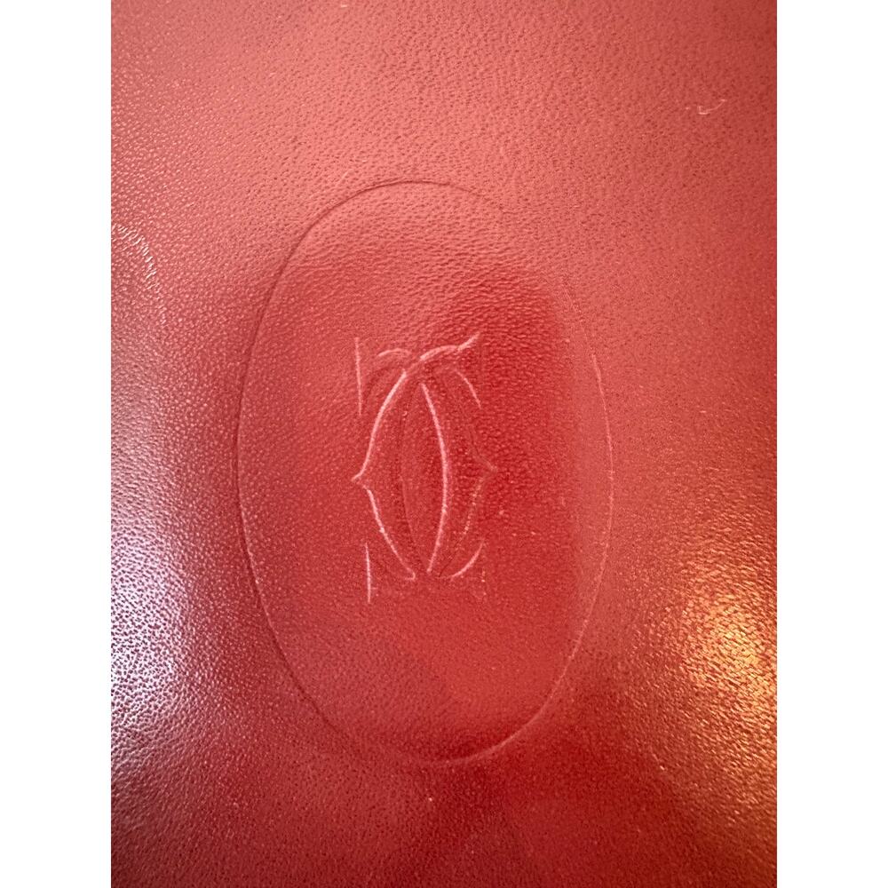 SOLD - Cartier Paris Must de Cartier Burgundy Leather Long Wallet - Picture 2 of 10